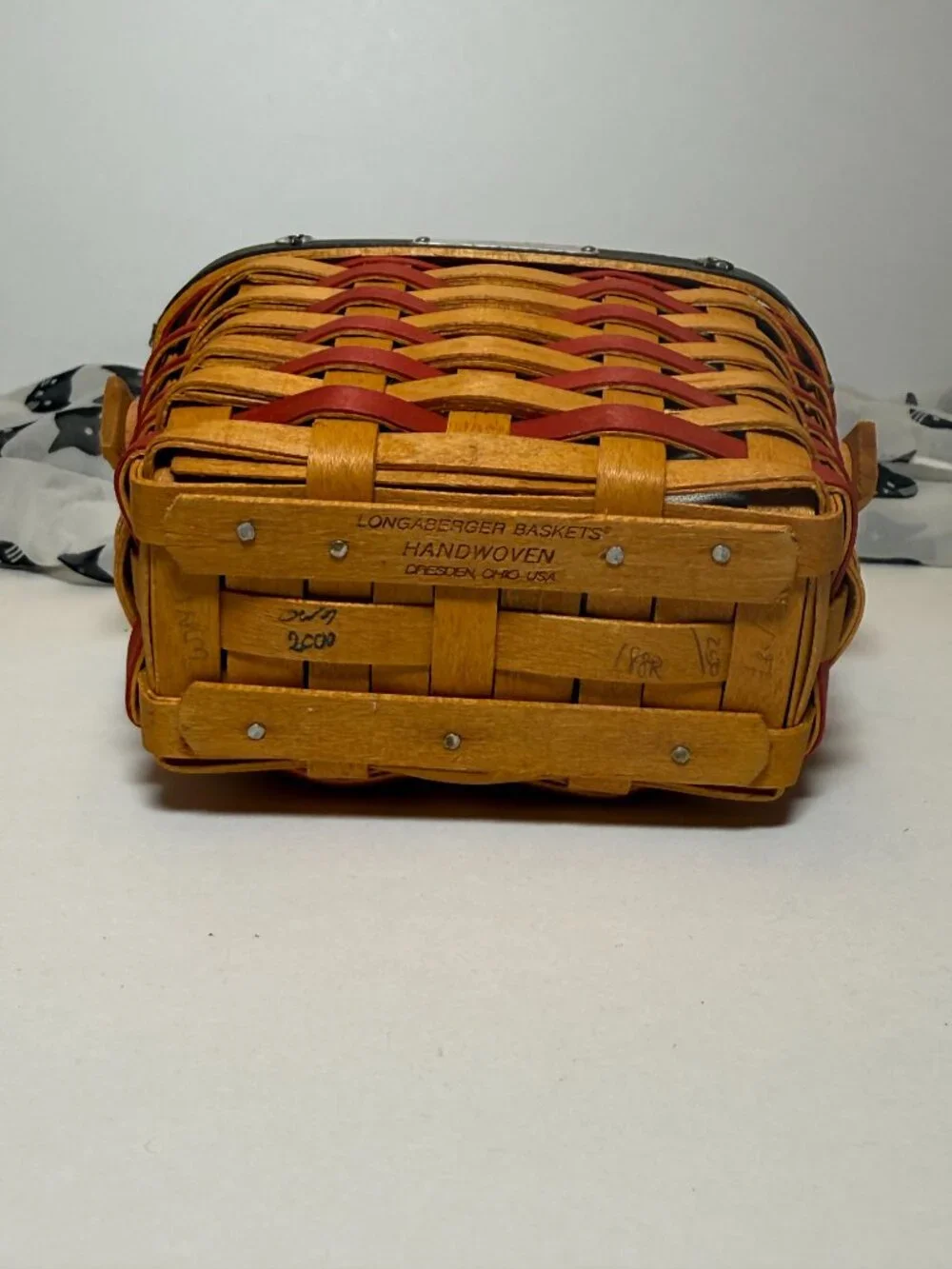2001 Unused Inaugural Stars and Stripes Longaberger Basket Handwoven